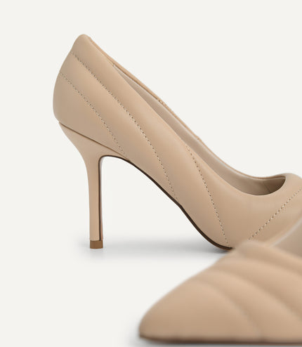 Leather Pointed Toe Pumps