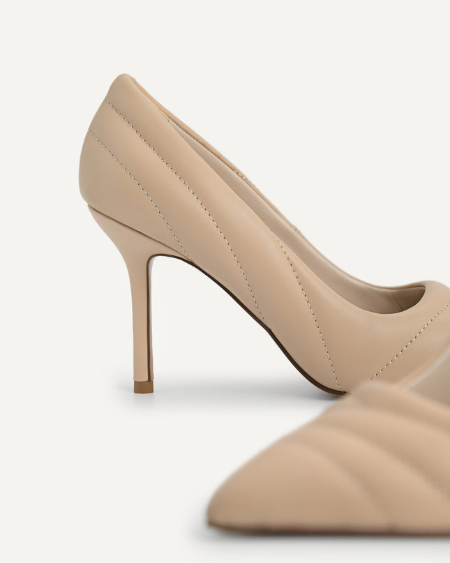 Leather Pointed Toe Pumps