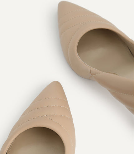 Leather Pointed Toe Pumps
