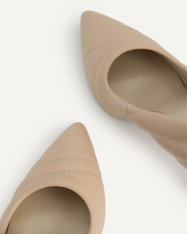 Leather Pointed Toe Pumps