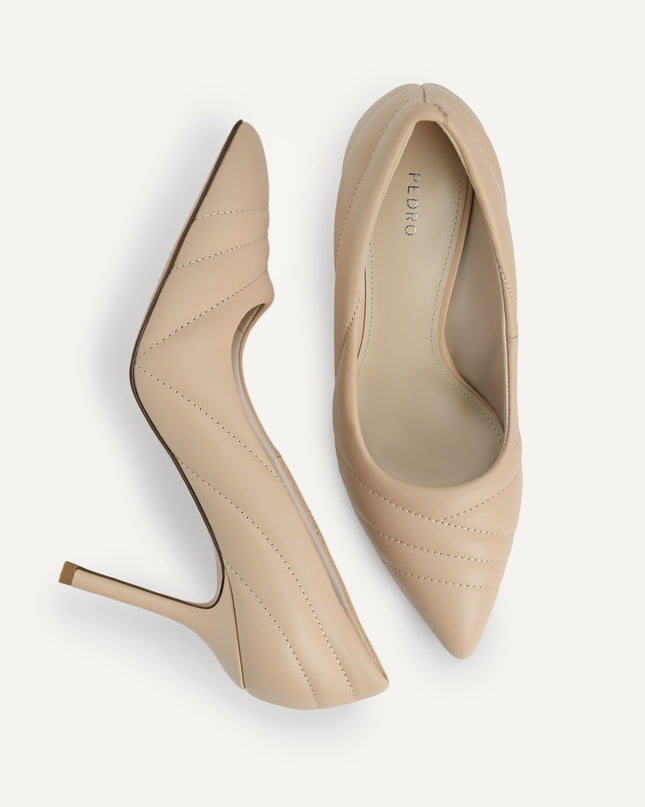 Leather Pointed Toe Pumps