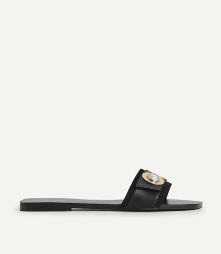 Metal-Embellished Sandals