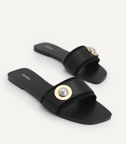Metal-Embellished Sandals