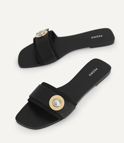 Metal-Embellished Sandals