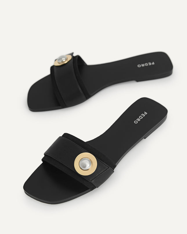 Metal-Embellished Sandals