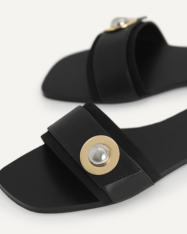 Metal-Embellished Sandals