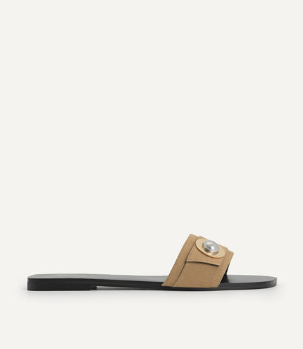Metal-Embellished Sandals