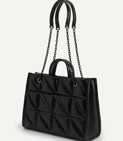 Boxy Crinkled Tote