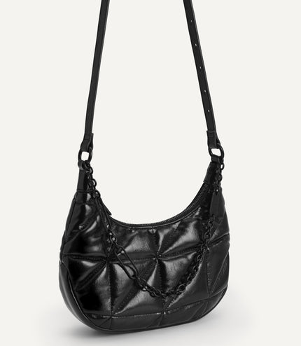 Crinkled Chain Shoulder Bag