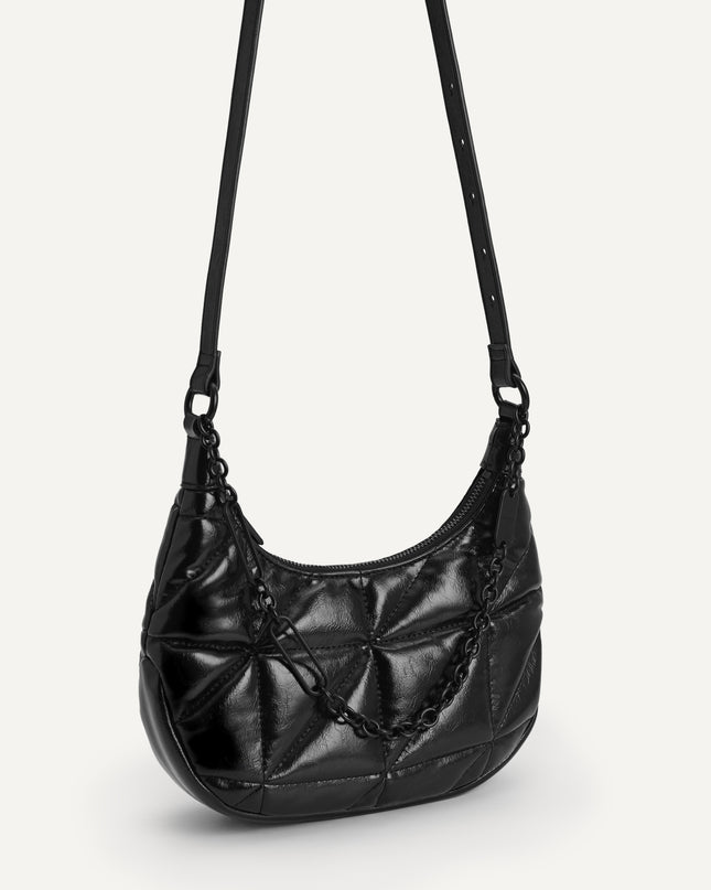 Crinkled Chain Shoulder Bag
