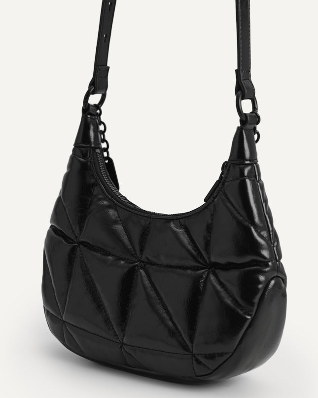 Crinkled Chain Shoulder Bag