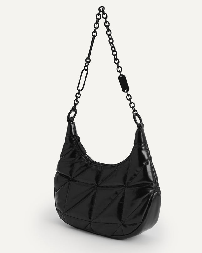 Crinkled Chain Shoulder Bag