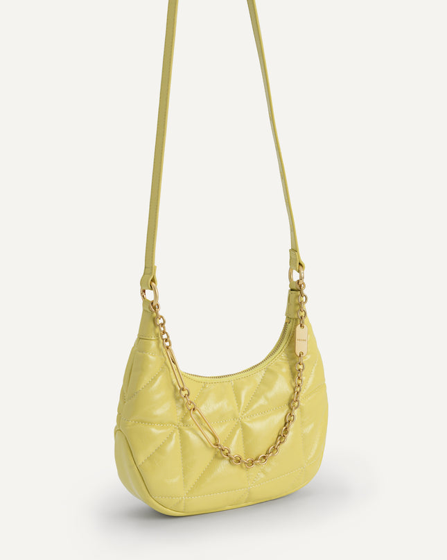 Crinkled Chain Shoulder Bag