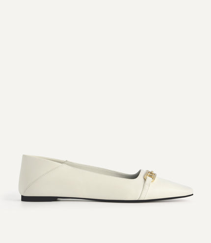 Square Toe Leather Pumps