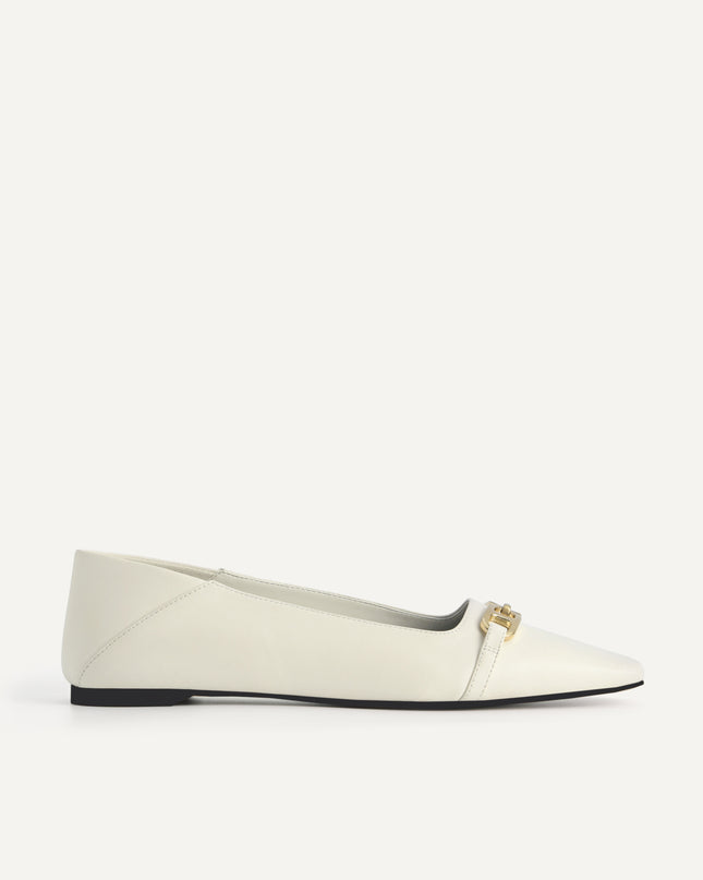 Square Toe Leather Pumps