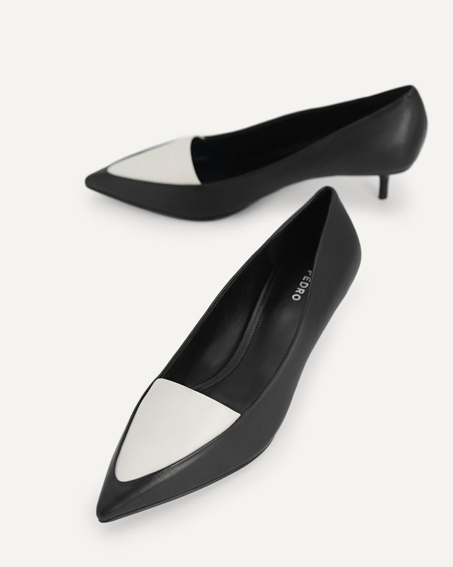 Leather Pointed Toe Pumps