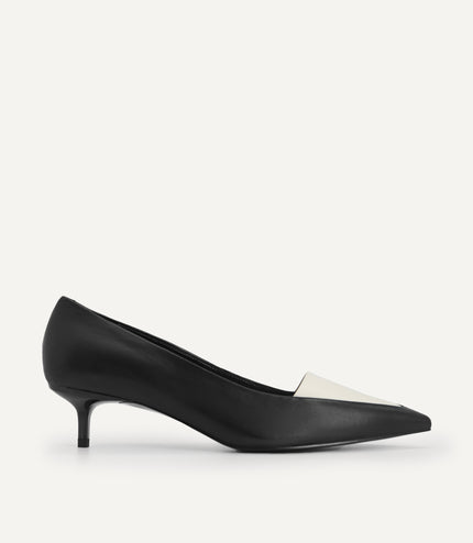 Leather Pointed Toe Pumps