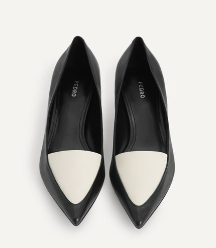 Leather Pointed Toe Pumps