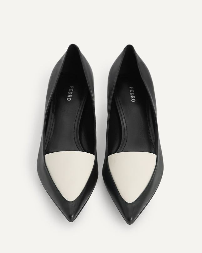 Leather Pointed Toe Pumps