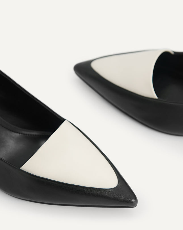 Leather Pointed Toe Pumps