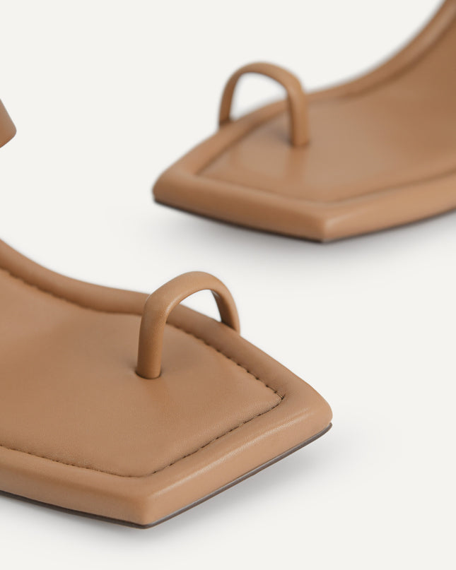Strappy Toe Loop Heeled Sandals