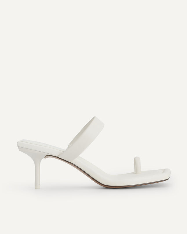 Strappy Toe Loop Heeled Sandals
