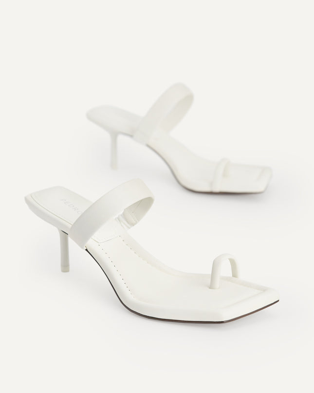 Strappy Toe Loop Heeled Sandals