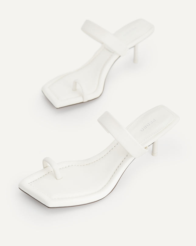 Strappy Toe Loop Heeled Sandals