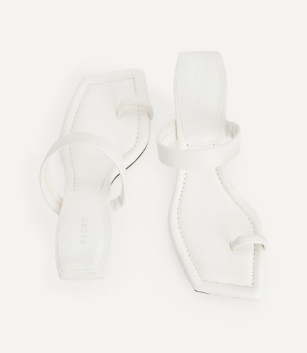 Strappy Toe Loop Heeled Sandals