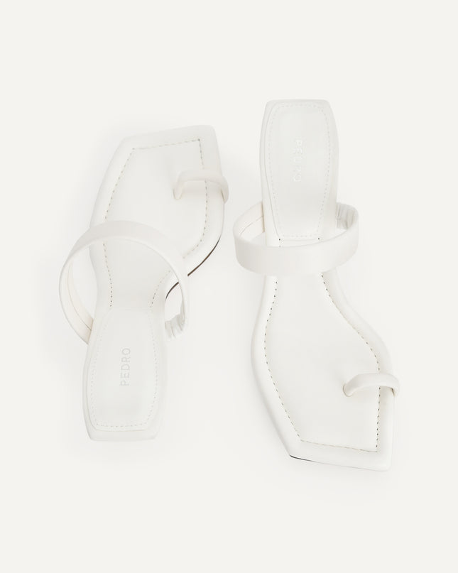 Strappy Toe Loop Heeled Sandals
