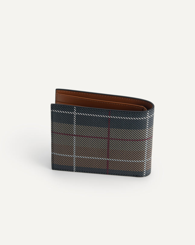 Textured Leather Bi-Fold Wallet