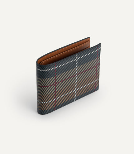 Textured Leather Bi-Fold Wallet