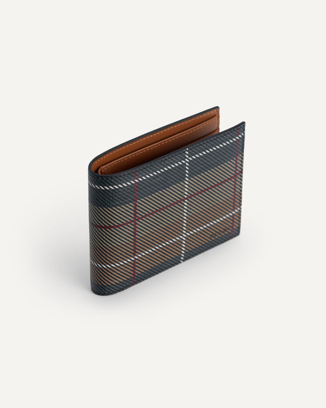 Textured Leather Bi-Fold Wallet
