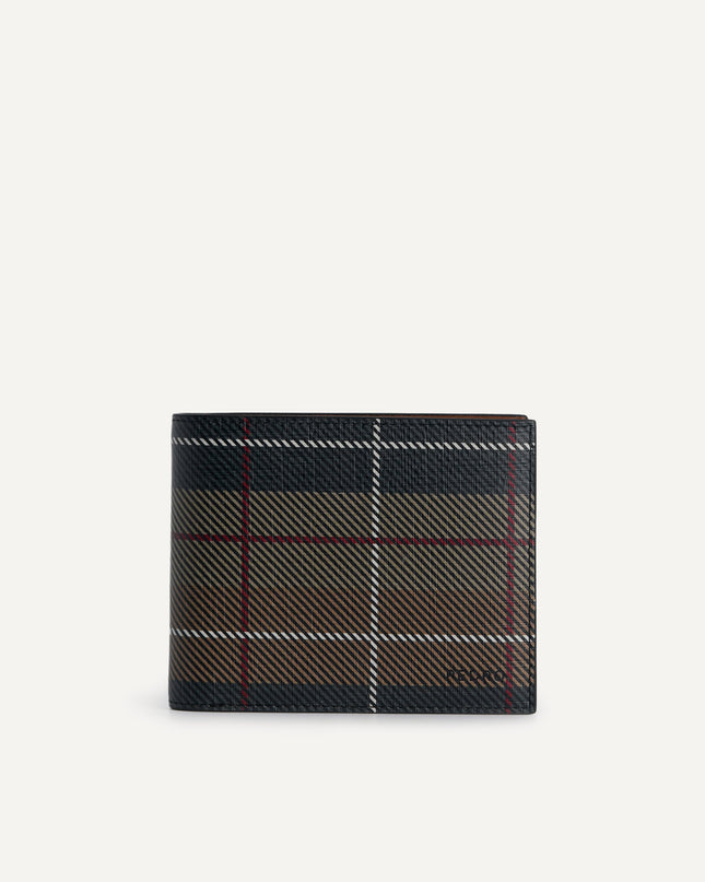 Textured Leather Bi-Fold Wallet