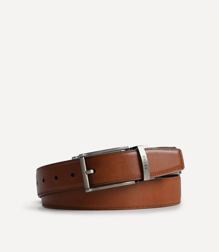 Leather Reversible Pin Belt