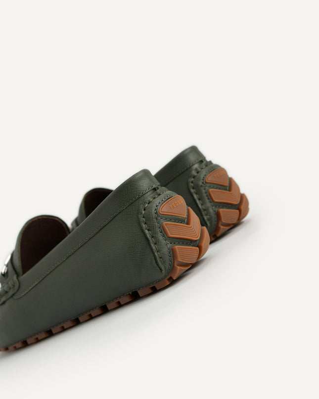 Leather Moccasins with Metal Bit