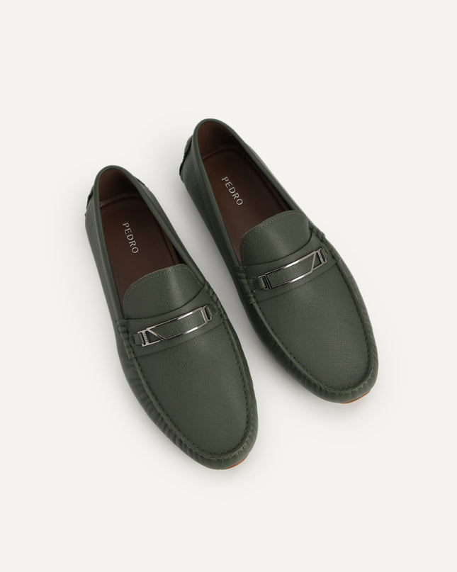 Leather Moccasins with Metal Bit