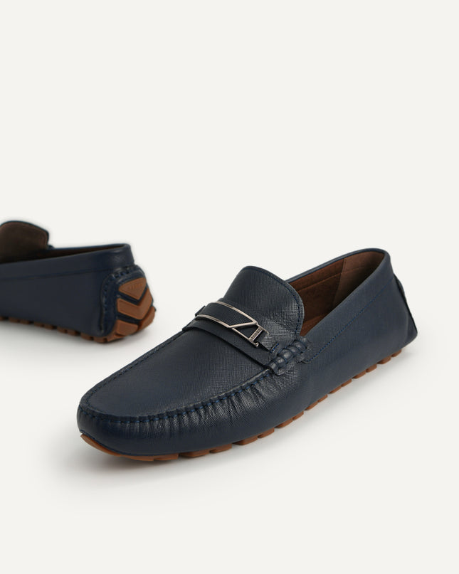 Leather Moccasins with Metal Bit