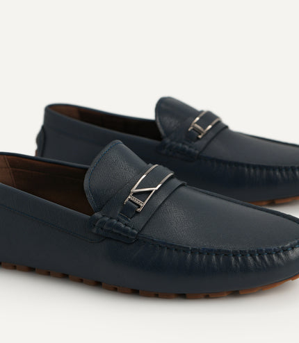 Leather Moccasins with Metal Bit