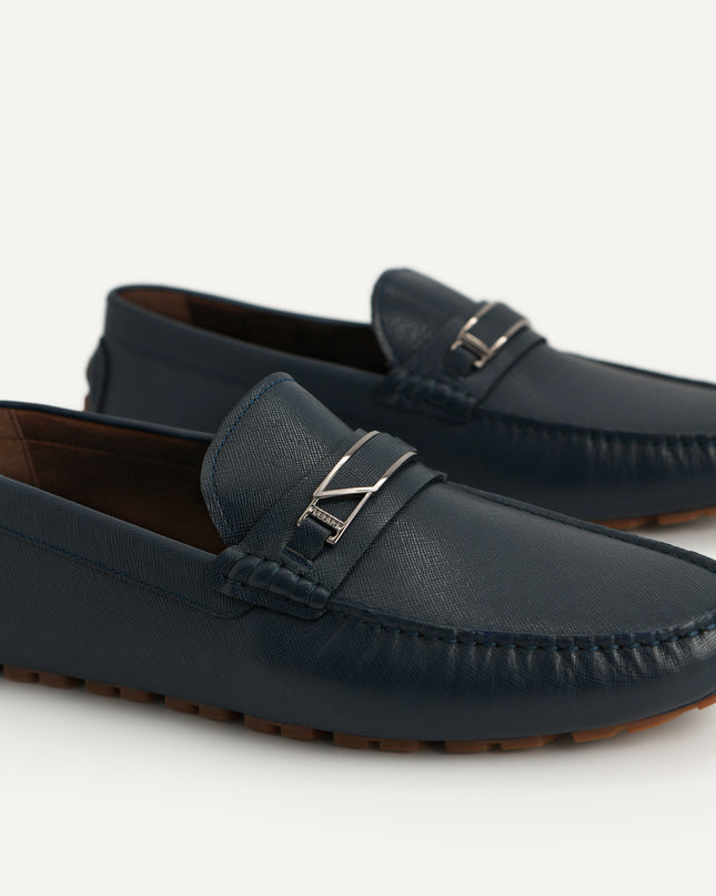 Leather Moccasins with Metal Bit