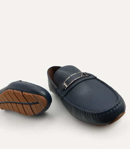 Leather Moccasins with Metal Bit