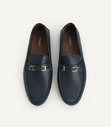 Leather Moccasins with Metal Bit