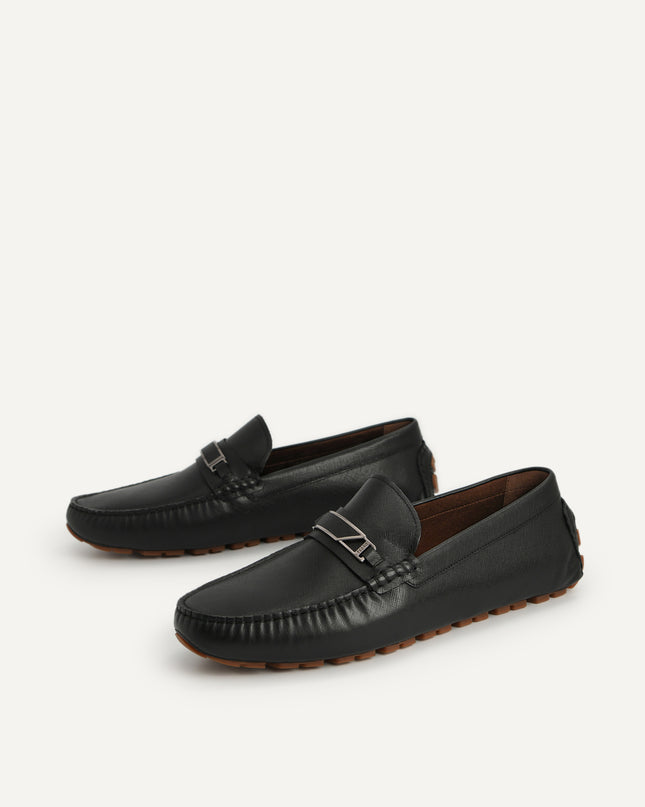 Leather Moccasins with Metal Bit