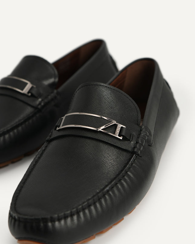 Leather Moccasins with Metal Bit