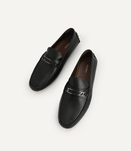 Leather Moccasins with Metal Bit
