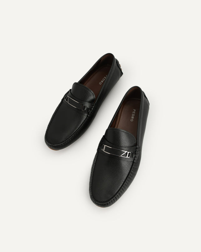 Leather Moccasins with Metal Bit