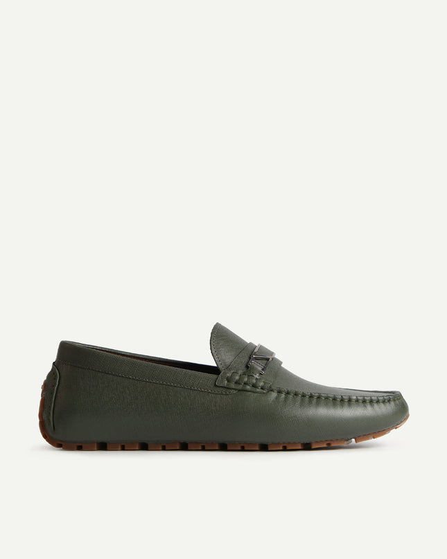 Leather Moccasins with Metal Bit
