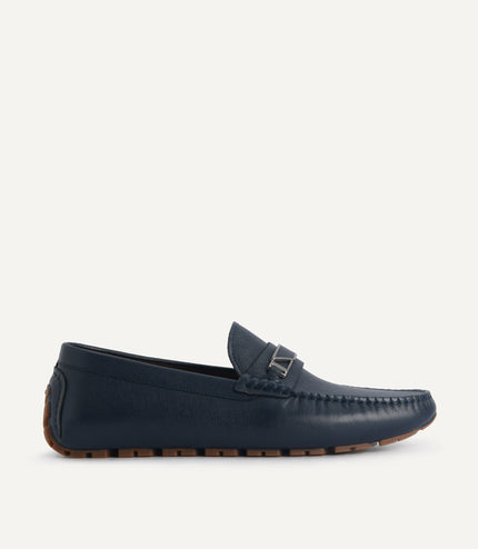 Leather Moccasins with Metal Bit