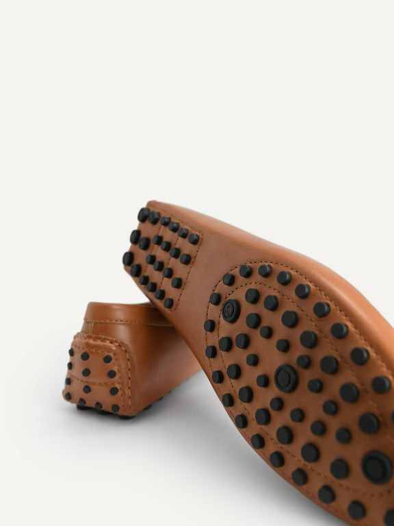 Leather Moccasins with Metal Bit