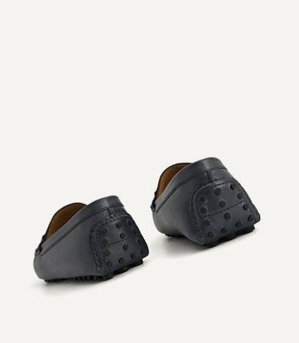Leather Moccasins with Metal Bit